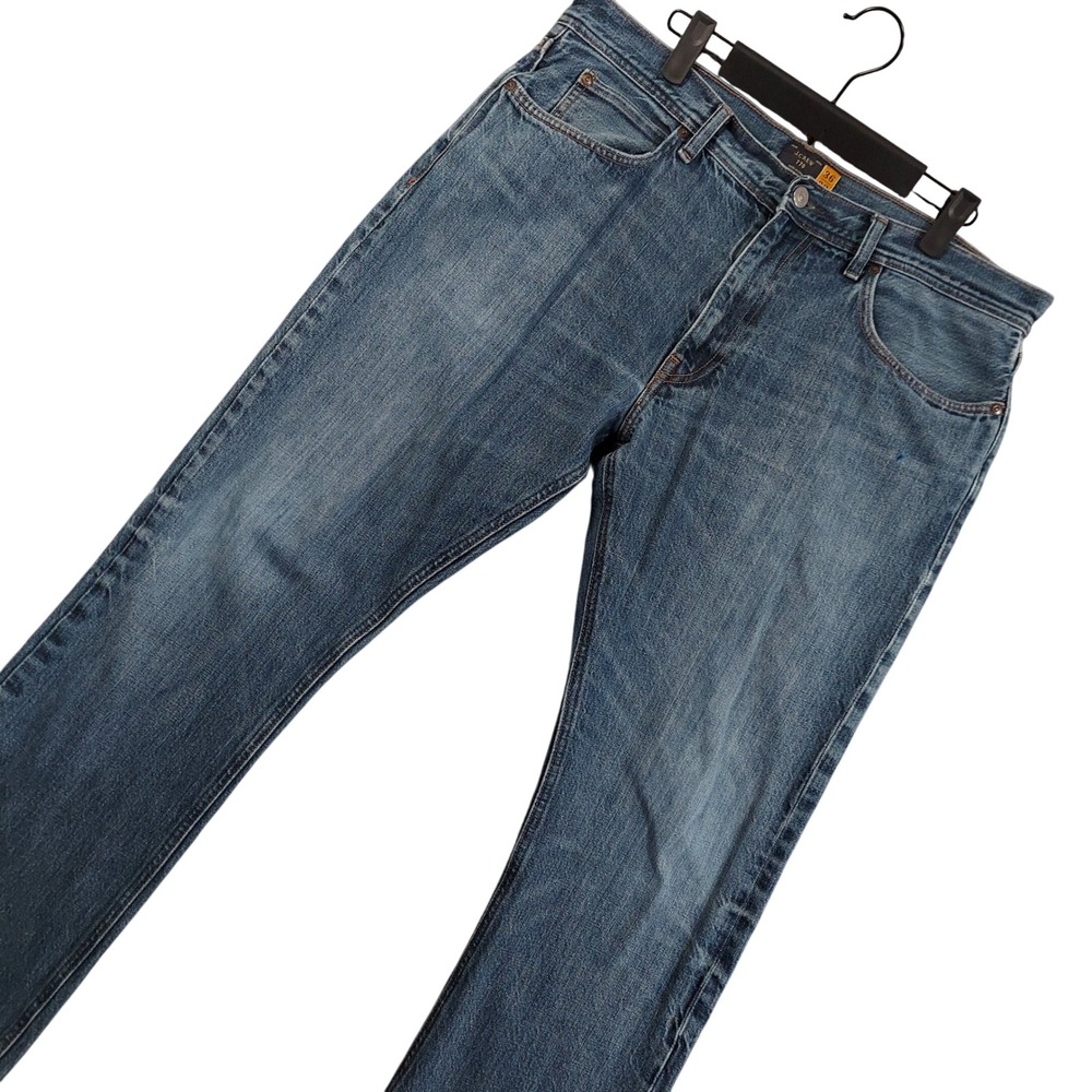 J.Crew 770 Straight Jeans Mens 36x32 (Fits 36x31) Medium Wash 100% Cotton Denim